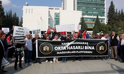 Orta hasarlı bina mağdurlarından basın açıklaması