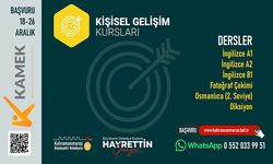 KAMEK’in yeni kurslarına başvurularda son gün