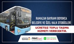 Ramazan Bayramı’nda ücretsiz toplu taşıma hizmeti
