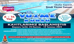 Başkan Toptaş’ın öğrencilere karne hediyesi yüzme kursu oldu