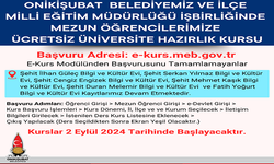 Onikişubat Belediyesi’nin ücretsiz Üniversite hazırlık kursu’na kayıtlar başladı