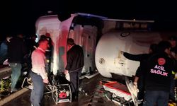 Gaziantep Otoyolu’nda TIR devrildi: 3 kişi yaralandı