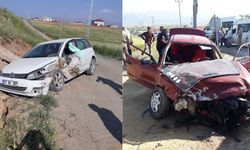 Kahramanmaraş’ta 2 otomobil çarpıştı: 2 Yaralı