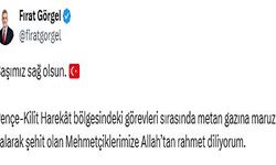 Başkan Fırat Görgel, “Milletimizin başı sağ olsun”