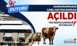 Kahramanmaraş Canlı Hayvan Pazarı yeniden açıldı