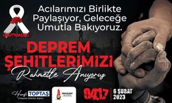 Başkan Hanifi Toptaş, 6 Şubat’ın 3’üncü yıldönümünde deprem şehitlerini andı