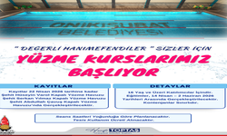 Onikişubat Belediyesi’nin kadınlara özel yüzme kursuna başvurular başladı