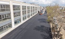 Büyükşehir, Toptancılar Sitesinde asfalt çalışmasını sürdürüyor