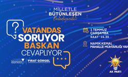 Vatandaşlar soruyor Başkan Görgel cevaplıyor