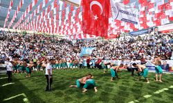 Bertiz’de 30. Geleneksel Bertiz Boyalı Şalvar güreşlerine yoğun ilgi