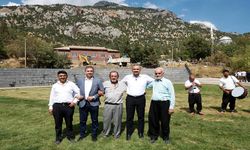 Başkan Toptaş, Kertmen’de güreş sahasını inceledi