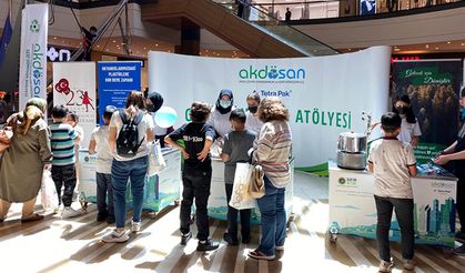 AKDÖSAN geri dönüşüm atölyesi çocuklarla buluştu