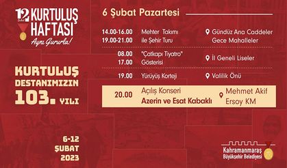 12 Şubat Kurtuluş Haftası Kutlamaları başlıyor