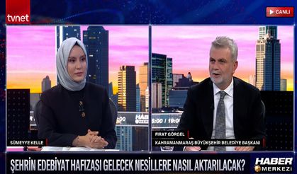 Başkan Görgel, TVNET canlı yayınında UNESCO Edebiyat Şehri sürecini anlattı