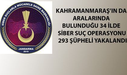 Kahramanmaraş’ın da aralarında bulunduğu 34 ilde siber suç operasyonu: 293 şüpheli yakalandı
