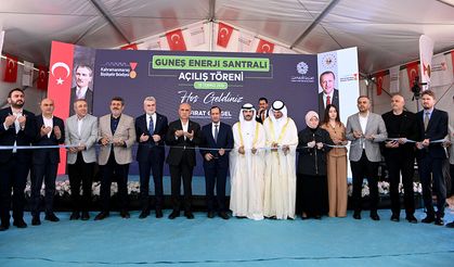 Kahramanmaraş Güneş Enerji Santrali hizmete açıldı