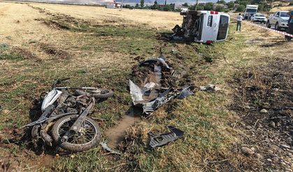 Kahramanmaraş’ta minibüs ile motosiklet çarpıştı: 1 ölü