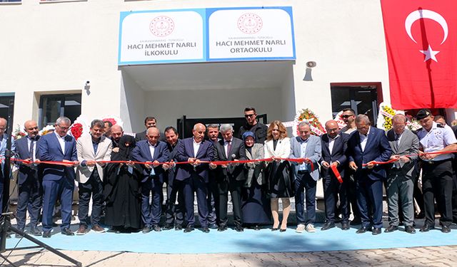 Hacı Mehmet Narlı İlkokulu ve Ortaokulu açıldı