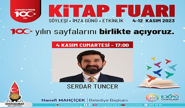 EXPO 2023 Kitap Fuarı’nın ilk konuğu Serdar Tuncer
