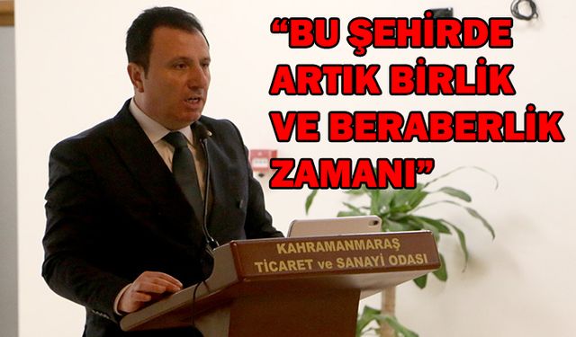 Buluntu, “Bu şehirde artık birlik ve beraberlik zamanı”