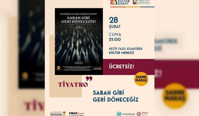 Filistin’in Direnişi Tiyatro sahnesinde