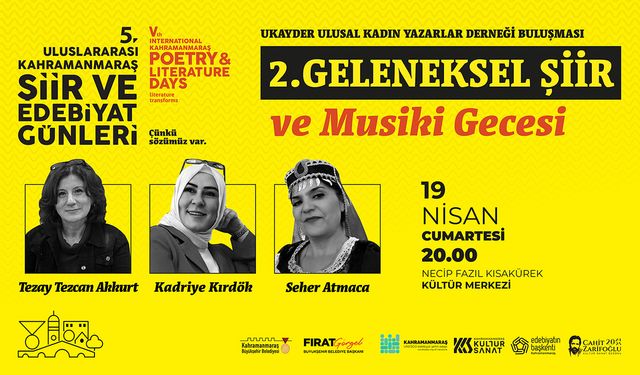 5. Uluslararası Şiir ve Edebiyat günleri başlıyor