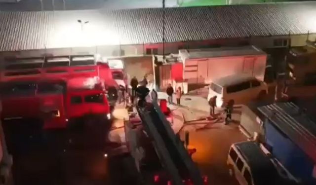 Kahramanmaraş’ta bakır fabrikasında yangın