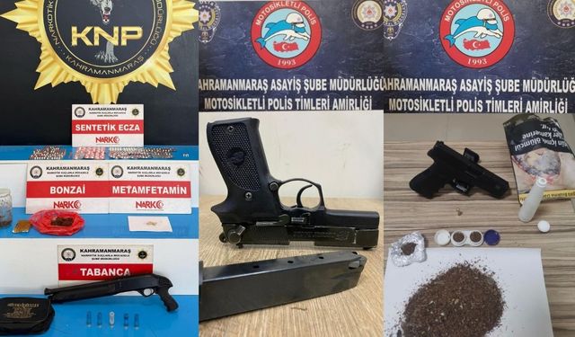 Kahramanmaraş’ta bir haftada 134 şüpheli yakalandı