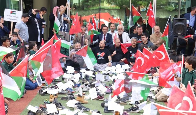 Kahramanmaraş'ta öğrencilerden Gazze’ye anlamlı destek