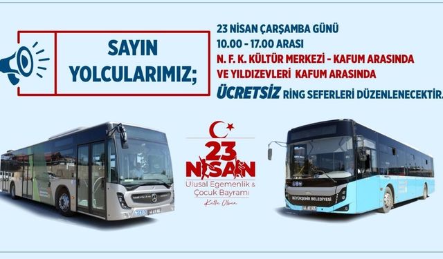 23 Nisan’da KAFUM’daki ücretsiz ring seferi
