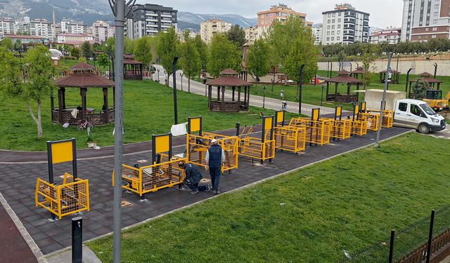 Büyükşehir’den yeşil alanlarda estetik dokunuş