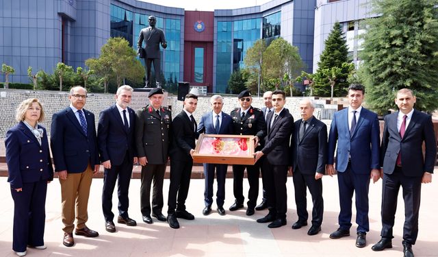 57. Piyade Alayı Sancağı Çanakkale’ye uğurlandı