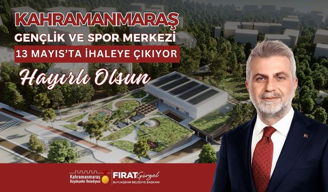 Gençlik ve Spor Merkezi için ihaleye çıkılıyor