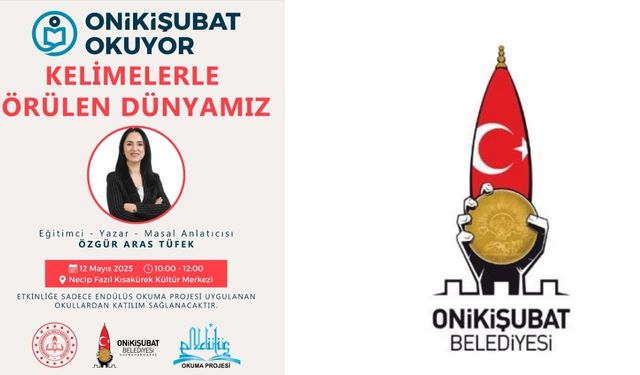 Onikişubat Okuyor’da bu hafta ‘Kelimelerle Örülen Dünyamız’ konuşulacak