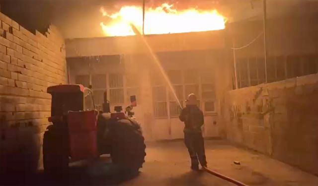 Kahramanmaraş’ta sanayi sitesinde yangın