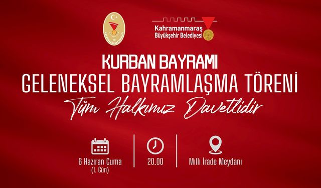 Bayramlaşma Töreni Milli İrade Meydanı’nda