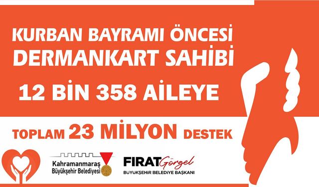 Büyükşehir’den Bayram öncesi 12 bin 358 aileye 23 milyon TL destek
