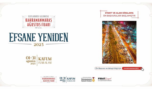 Geleneksel Ağustos Fuarı’nda yer isteyen esnaflar için ön başvurular başladı