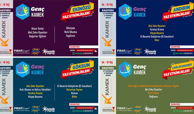 Büyükşehir’in Yaz Kursları ilçelerde de gençlerle buluşuyor