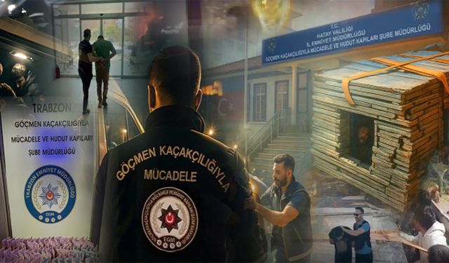 Kahramanmaraş dahil 51 ilde göçmen kaçakçılarına darbe
