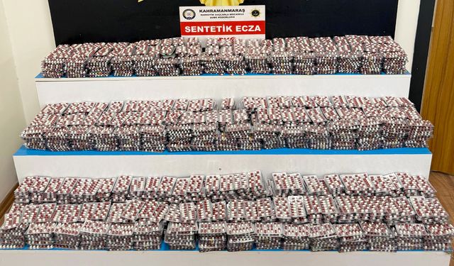 Kahramanmaraş’ta 44 bin 187 hap ele geçirildi