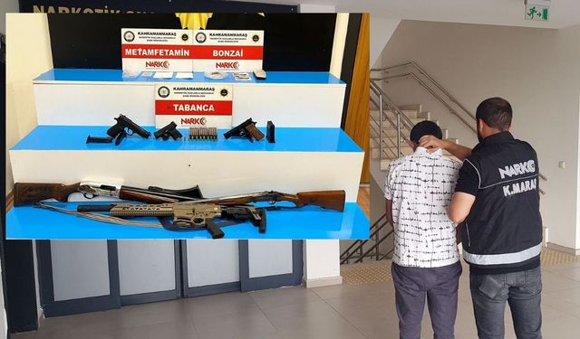 Kahramanmaraş’ta yasaklı madde ve silah operasyonu: 1 kişi tutuklandı