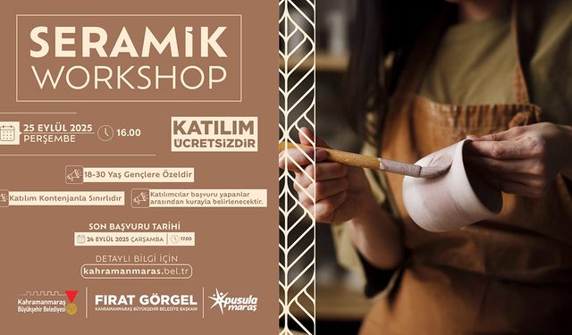 Büyükşehir’den Gençlere “Seramik Workshop” etkinliği