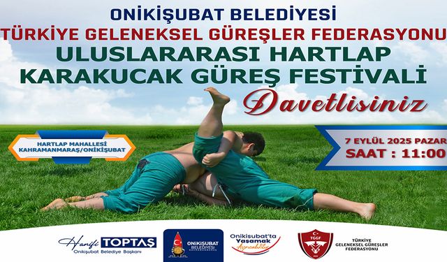 Onikişubat Belediyesi’nden Uluslararası Hartlap Karakucak Güreş Festivali