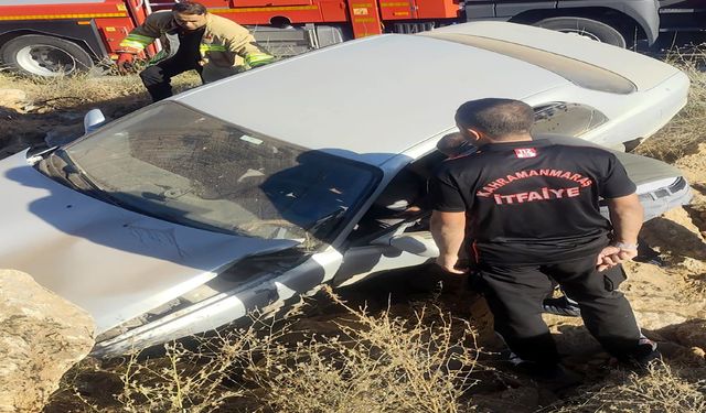 Afşin’de kontrolden çıkan otomobil kaza yaptı: 1 yaralı