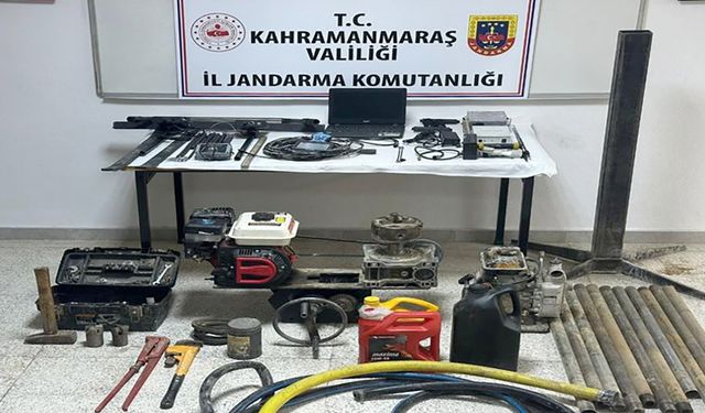 Kahramanmaraş'ta kaçak kazı operasyonu: 10 şüpheli yakalandı