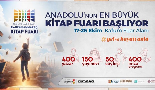 Kahramanmaraş'ta kitap şöleni başlıyor