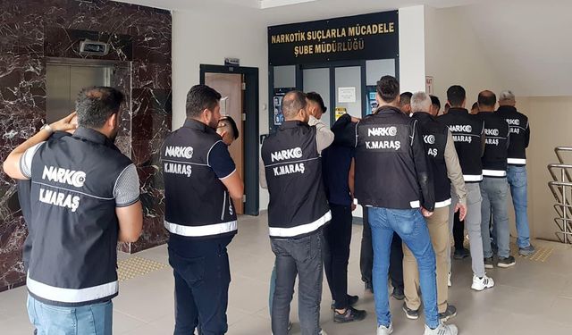 Kahramanmaraş’ta yasaklı madde operasyonu: 15 tutuklama