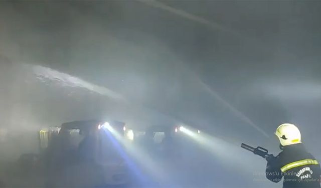 Kahramanmaraş’ta tekstil fabrikası deposunda yangın