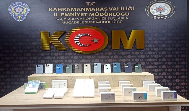 Kahramanmaraş’ta kaçak cep telefon operasyonu